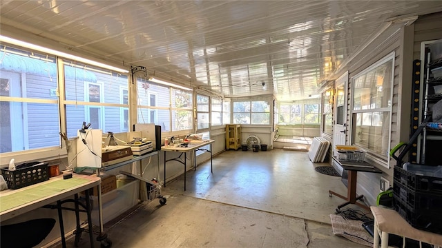 view of sunroom / solarium