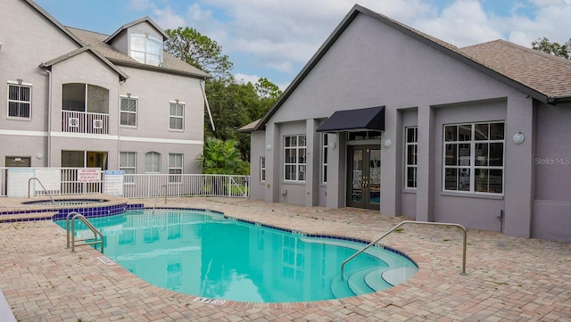 view of pool with a patio area