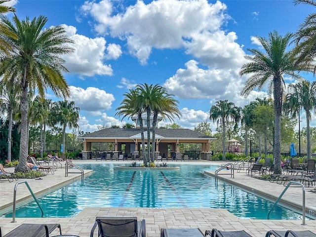 view of pool with a patio area