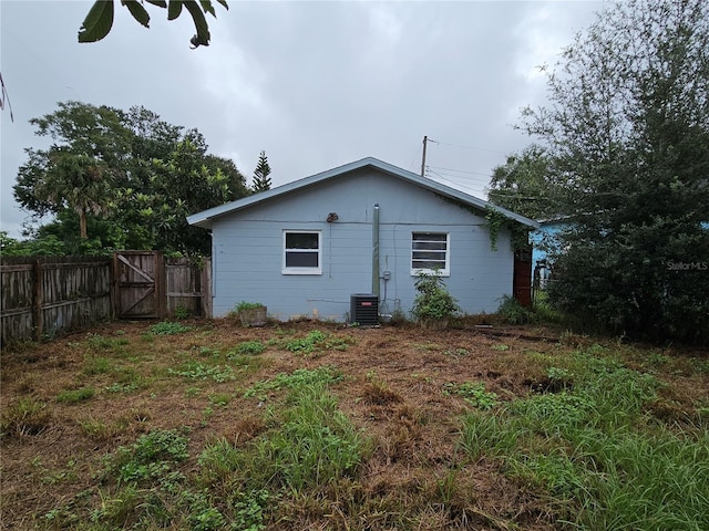 view of back of property