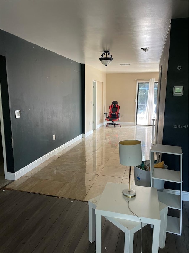 dining area featuring hardwood / wood-style floors