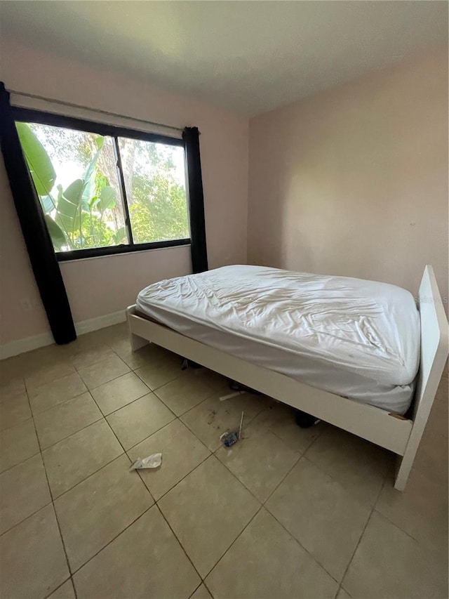 view of tiled bedroom