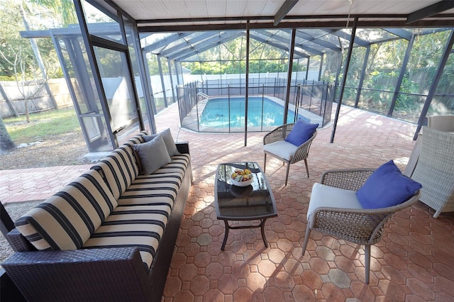 view of sunroom / solarium