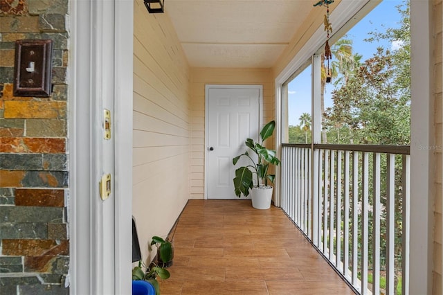 exterior space with a balcony