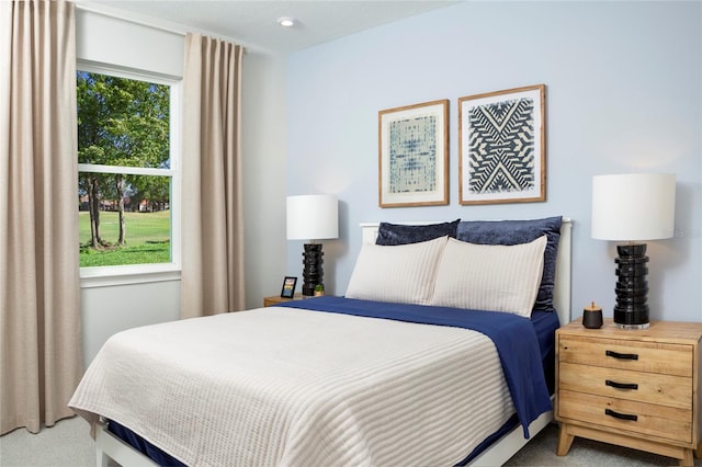 bedroom with carpet flooring