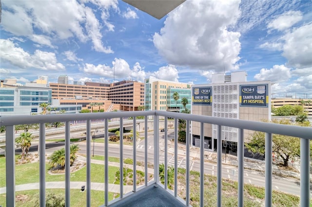 view of balcony