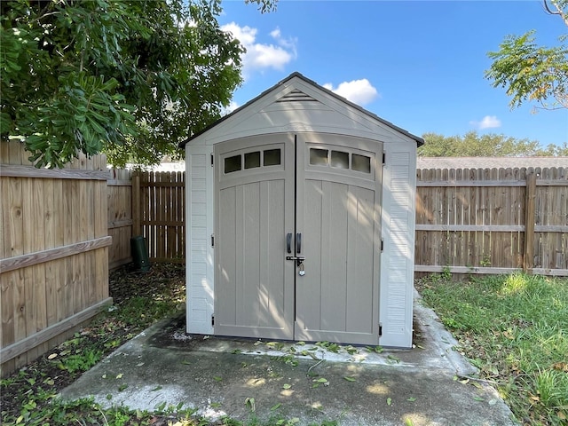 view of outbuilding