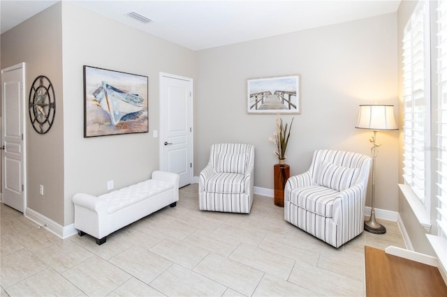 living area with a wealth of natural light