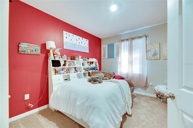 bedroom with carpet flooring