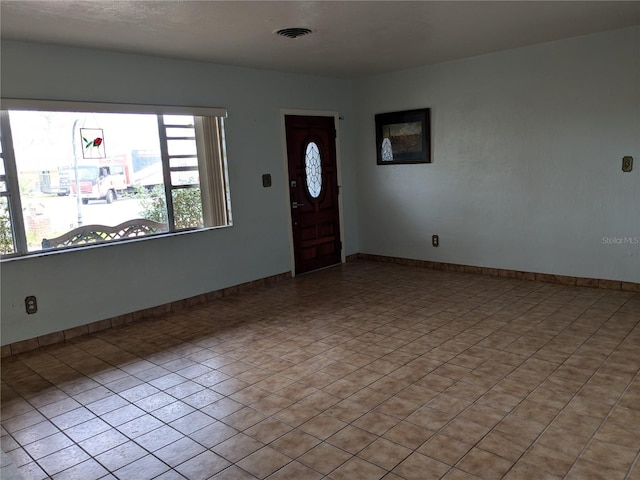 view of foyer entrance