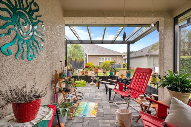 view of sunroom / solarium