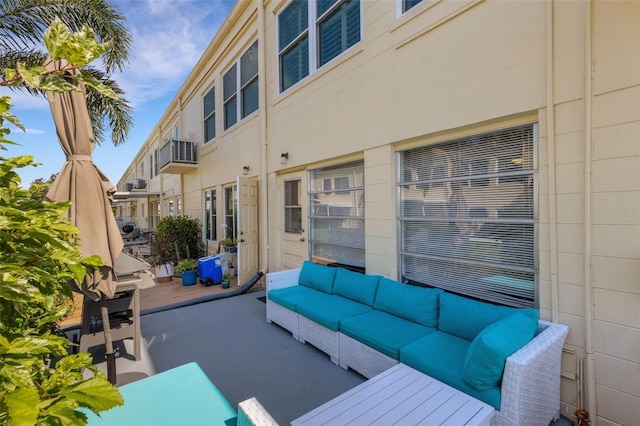 view of patio with outdoor lounge area