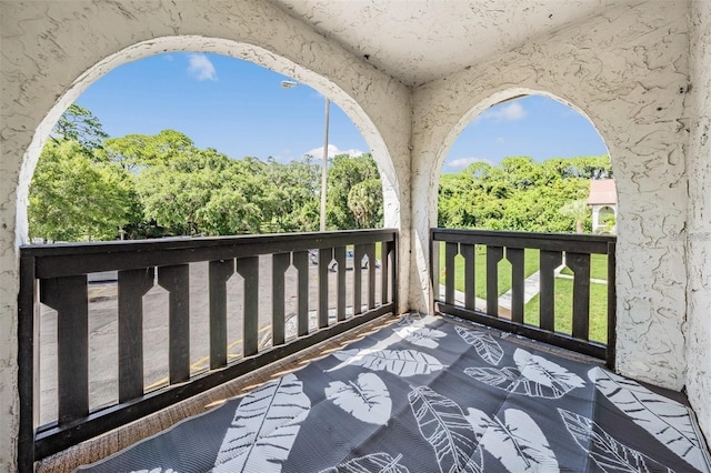 view of balcony