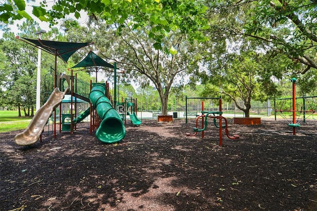 view of jungle gym