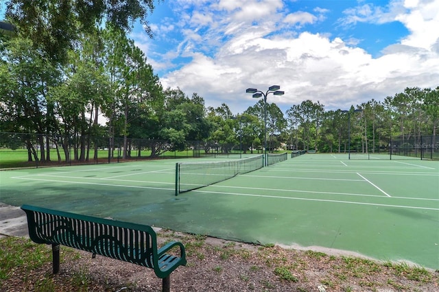 view of tennis court