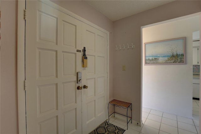 view of tiled foyer