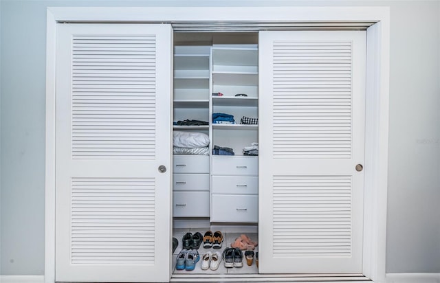 view of closet