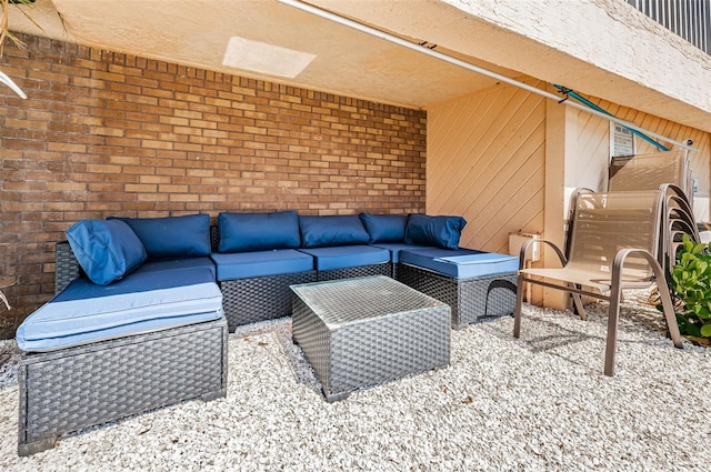 view of patio / terrace with an outdoor hangout area