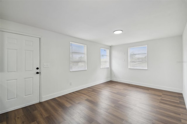 foyer featuring dark hardwood / wood-style flooring