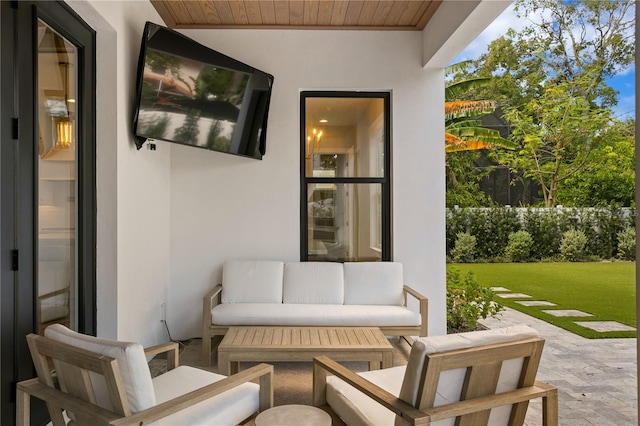 view of patio / terrace with outdoor lounge area