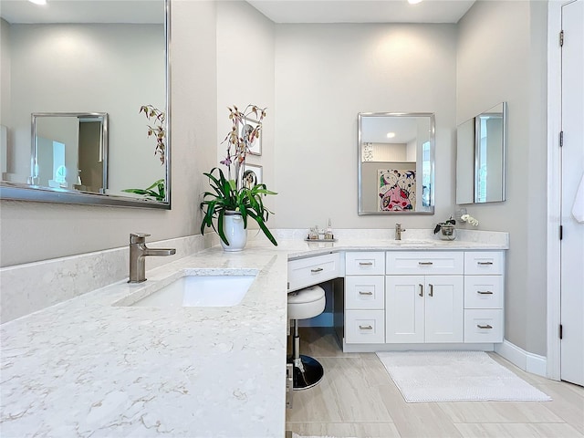 bathroom with vanity