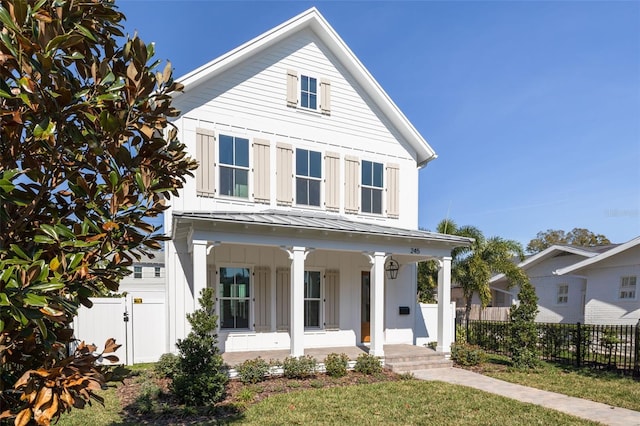 view of front of house with a porch