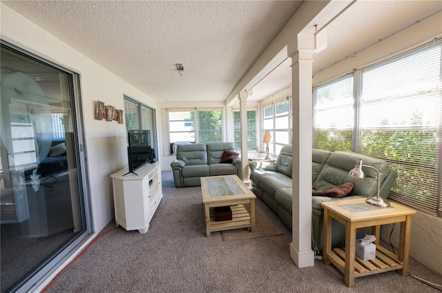 view of sunroom