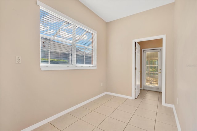 view of tiled empty room