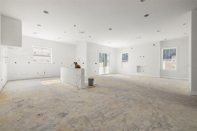 view of unfurnished living room