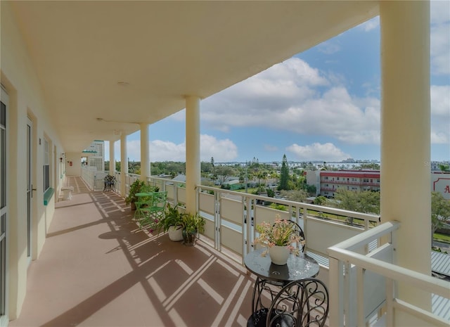 view of balcony