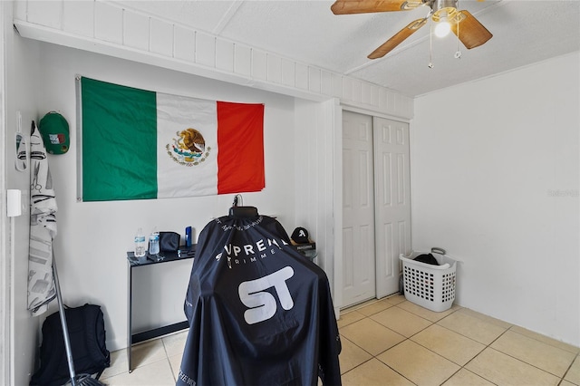 205 Santurce Ave, North Port, FL 34287 - game room featuring tile patterned floors and ceiling fan