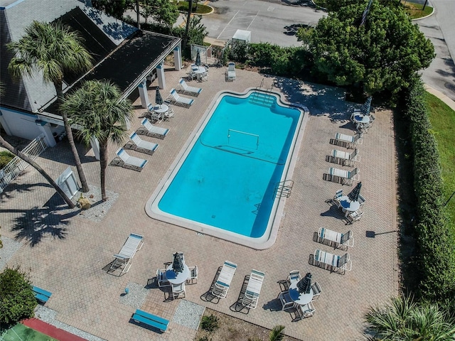 view of pool with a patio area