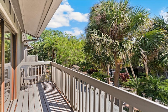 view of balcony