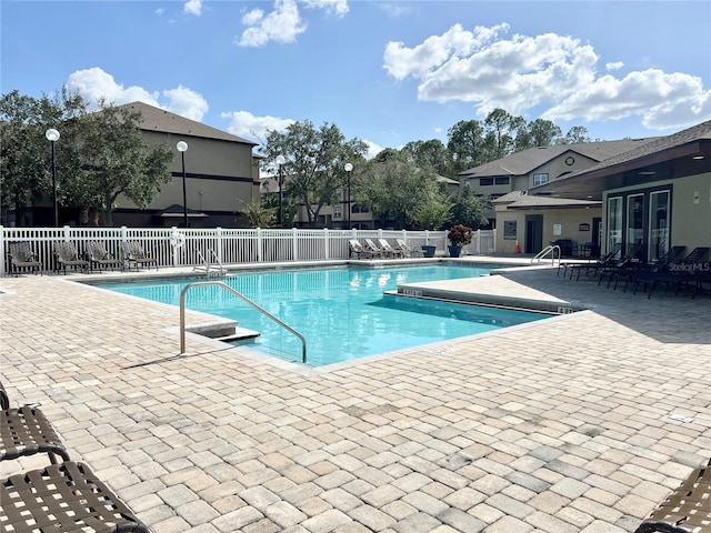 view of pool with a patio