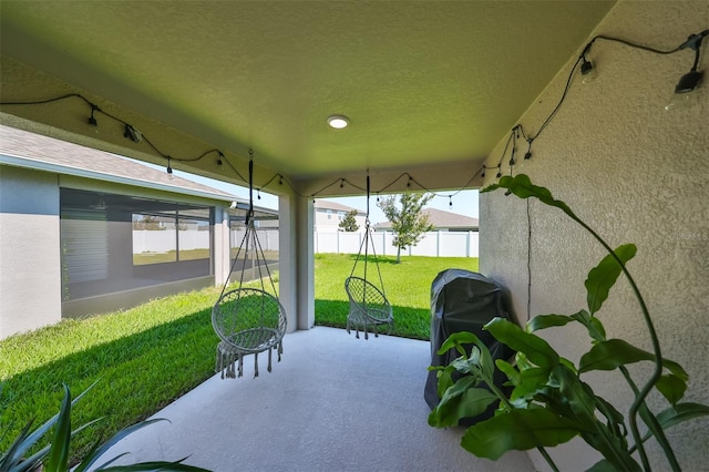 view of sunroom