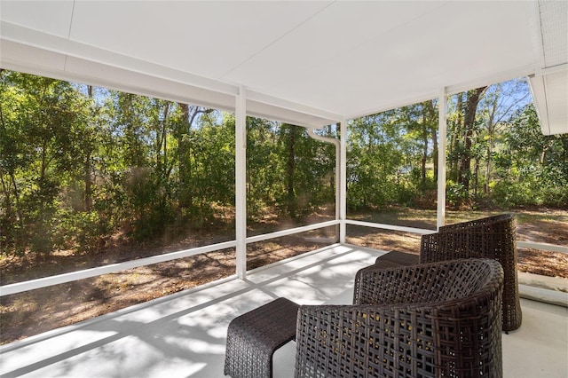 view of sunroom