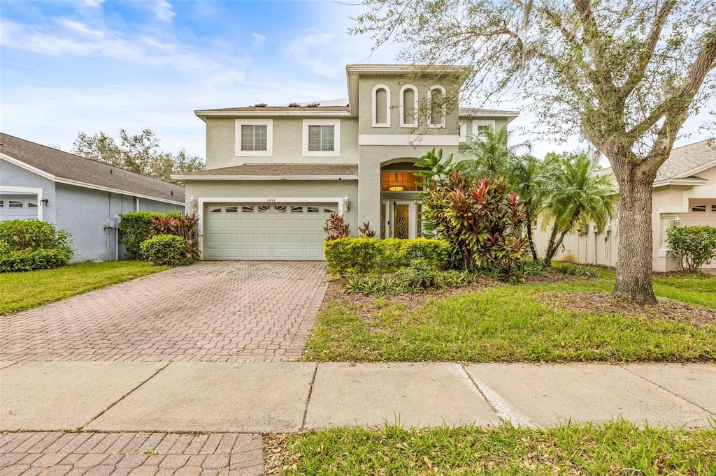 view of front of home featuring a garage