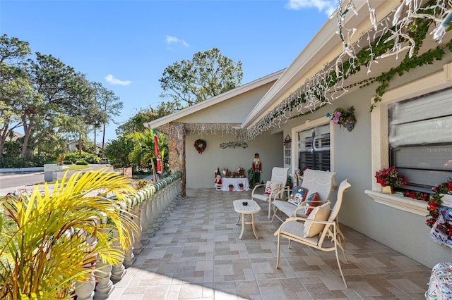 view of patio / terrace featuring covered porch