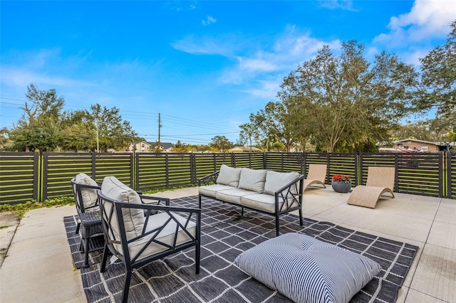 view of patio / terrace with outdoor lounge area