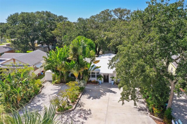 view from above of property