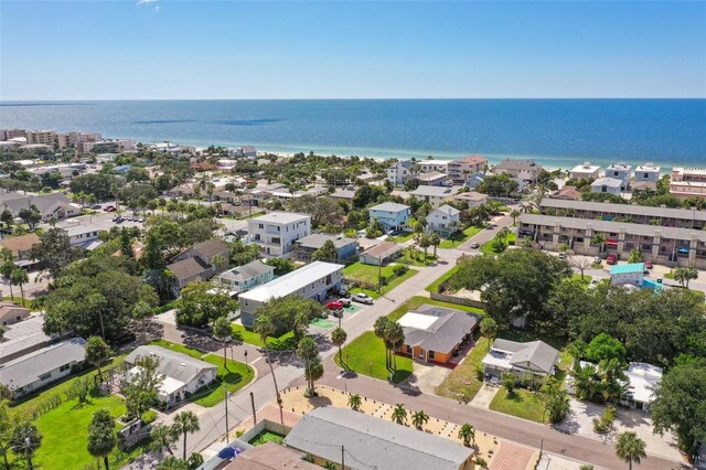 aerial perspective of suburban area featuring a nearby body of water