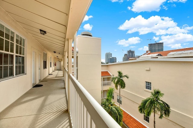 view of balcony