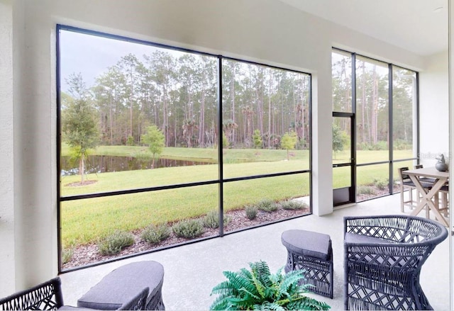 view of sunroom / solarium