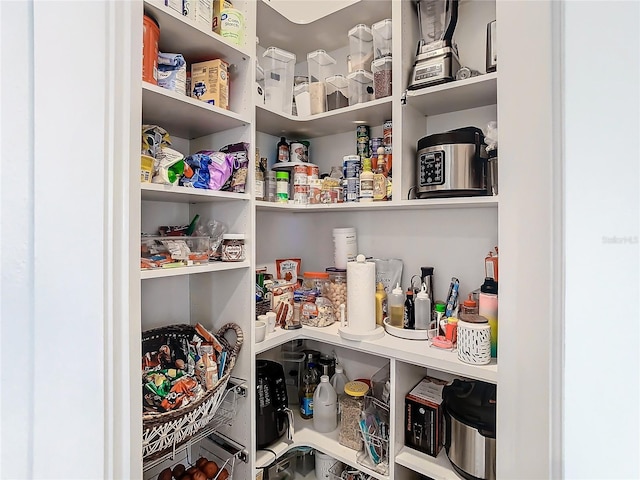 view of pantry