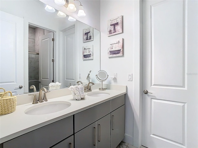 bathroom featuring vanity