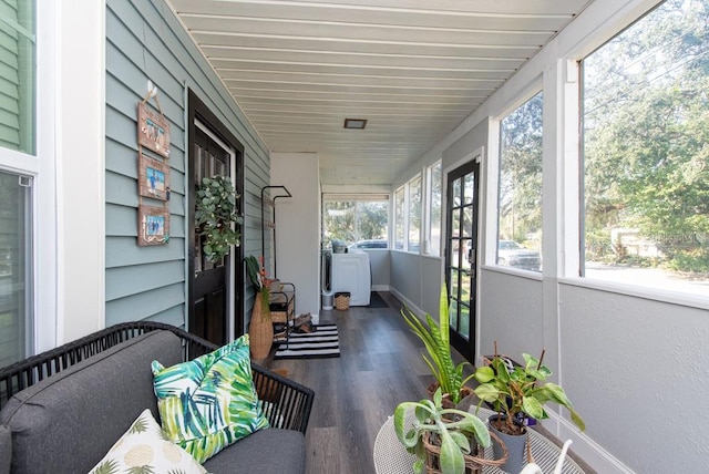 sunroom featuring a wealth of natural light