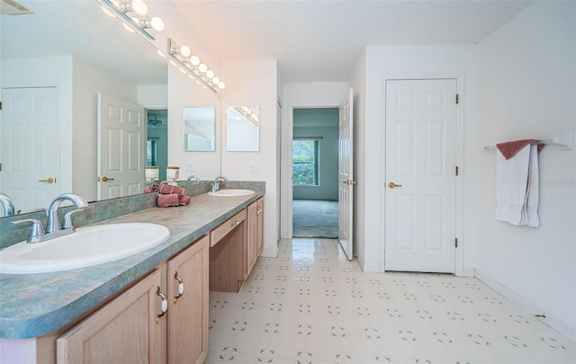 bathroom with vanity