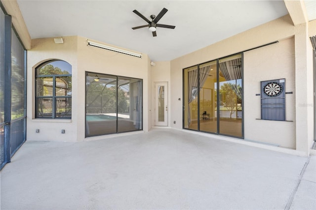 view of patio / terrace with ceiling fan