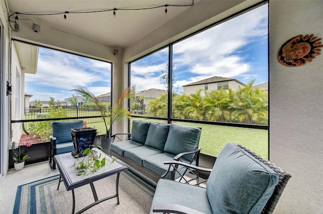 sunroom / solarium with a wealth of natural light