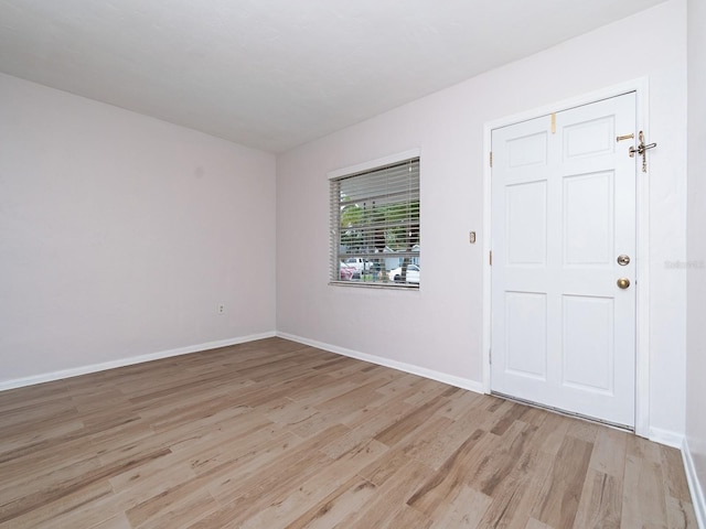 interior space featuring light hardwood / wood-style floors